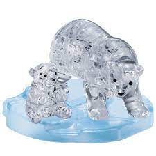 CRYSTAL PUZZLE 90160 POLAR BEARS 40PC 3D JIGSAW PUZZLE