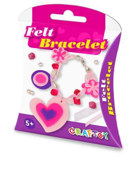 KAPER KIDZ CRAFTOY DIY FELT BRACELET HEART