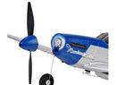 TOP RC TOP097B MINI P51D MODE 2 450MM WINGSPAN SCALE WARBIRD READY TO FLY WITH BATTERY AND TRANSMITTER 6-AXIS GYRO ONE-KEY AEROBATICS DURABLE EPP REMOTE CONTROL PLANE