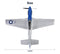 TOP RC TOP097B MINI P51D MODE 2 450MM WINGSPAN SCALE WARBIRD READY TO FLY WITH BATTERY AND TRANSMITTER 6-AXIS GYRO ONE-KEY AEROBATICS DURABLE EPP REMOTE CONTROL PLANE