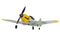 TOP RC TOP096B MINI BF-109 MODE 2 450MM WINGSPAN SCALE WARBIRD READY TO FLY WITH BATTERY AND TRANSMITTER 6-AXIS GYRO ONE-KEY AEROBATICS DURABLE EPP REMOTE CONTROL PLANE