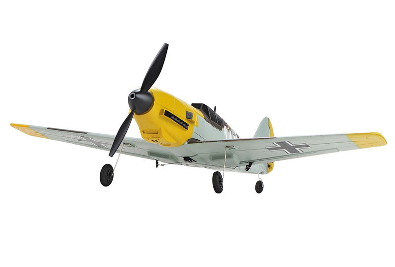 TOP RC TOP096B MINI BF-109 MODE 2 450MM WINGSPAN SCALE WARBIRD READY TO FLY WITH BATTERY AND TRANSMITTER 6-AXIS GYRO ONE-KEY AEROBATICS DURABLE EPP REMOTE CONTROL PLANE