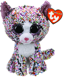 TY BEANIE BOOS FLIPPABLES CONFETTI CAT MEDIUM