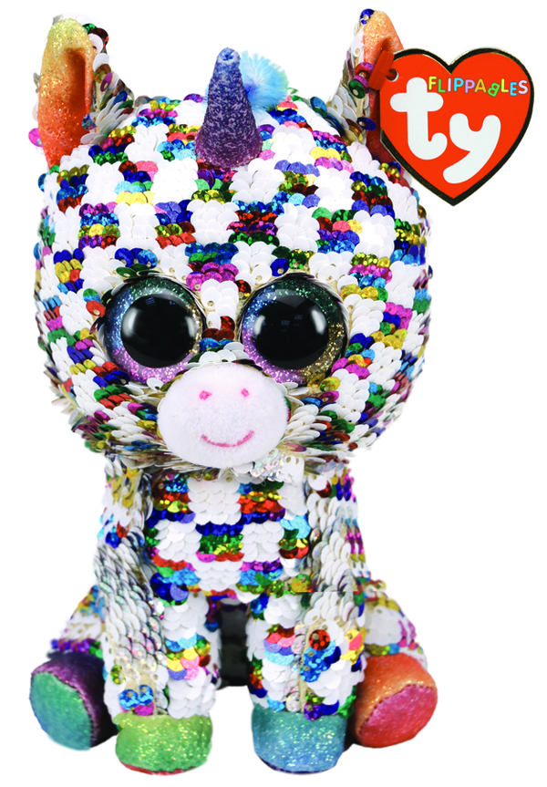 TY BEANIE BOOS FLIPPABLES COSMO UNICORN REGULAR