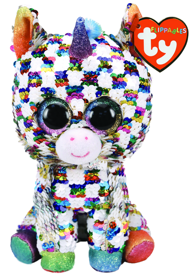 TY BEANIE BOOS FLIPPABLES COSMO UNICORN REGULAR