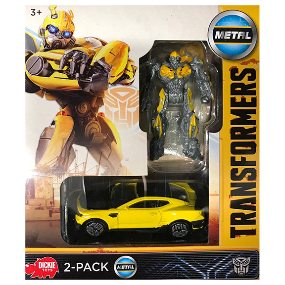 TRANSFORMERS CAMARO M5 BUMBLEBEE 2 PACK ROBOT AND VEHICLE MOVIE DIECAST