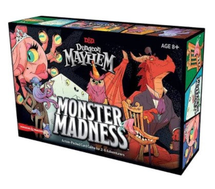 D&D DUNGEONS AND DRAGONS DUNGEON MAYHEM MONSTER MADNESS DELUXE EXPANSION PACK OR PLAY ALONE  CARD GAME