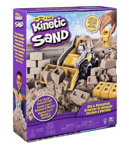 SPIN MASTER KINETIC SAND DIG AND DEMOLISH SET