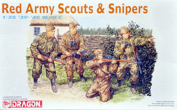 DRAGON 6068 RED ARMY SCOUTS AND SNIPERS 1/35 SCALE PLASTIC MODEL KIT