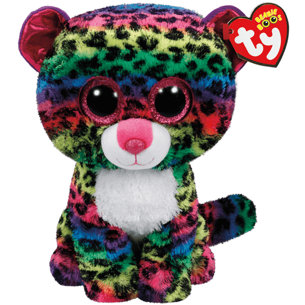 TY BEANIE BOOS DOTTY MULTICOLOUR LEOPARD REGULAR