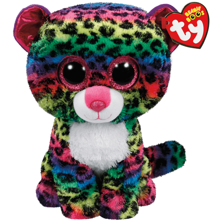 TY BEANIE BOOS DOTTY MULTICOLOUR LEOPARD REGULAR