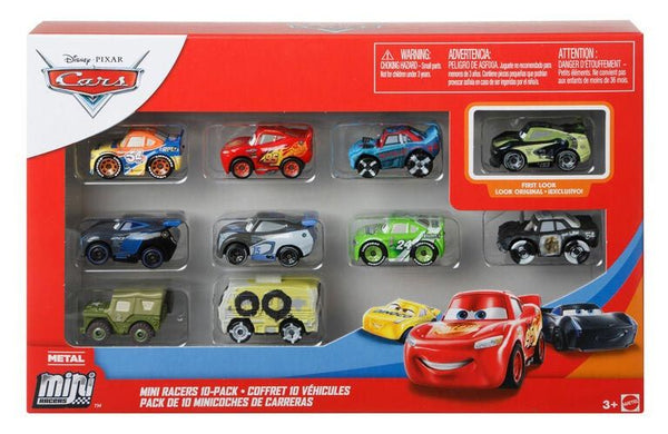 DISNEY PIXAR CARS METAL MINI RACERS VARIETY 10 PACK FEATURING STEVE SLICK LaPAGE