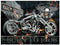 DIAMOND PICTURE KIT WITH 5D CRYSTAL BEADS - HARLEY DAVIDSON 30X40CM