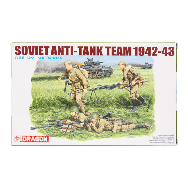 DRAGON 6049 SOVIET ANTI-TANK TEAM 1942-43 1/25 SCALE PLASTIC MODEL KIT