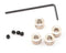 DU-BRO 140 -  5/32 INCH PLATED BRASS DURA-COLLARS (WITH ALLEN WRENCH)