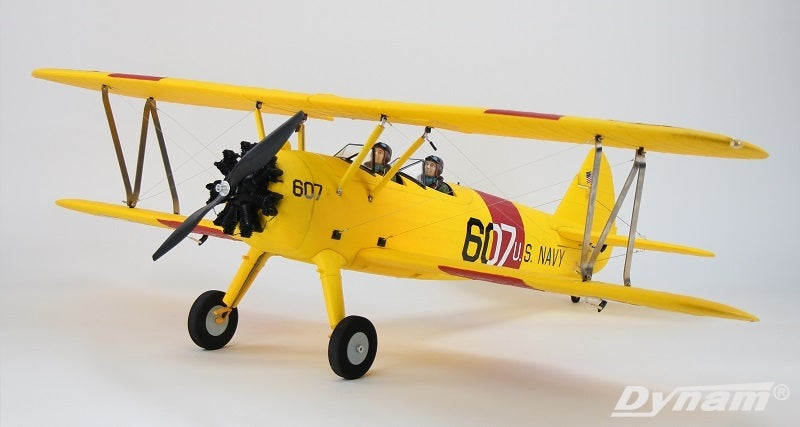 DYNAM 8877 PT-17 YELLOW 1300MM WINGSPAN PLUG AND PLAY PNP