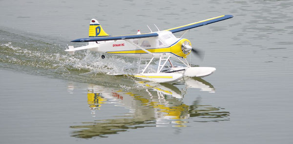 DYNAM 8961 DHC-2 BEAVER 1500MM WINGSPAN WITH FLOATS AND WHEELS PLUG AND PLAY PNP