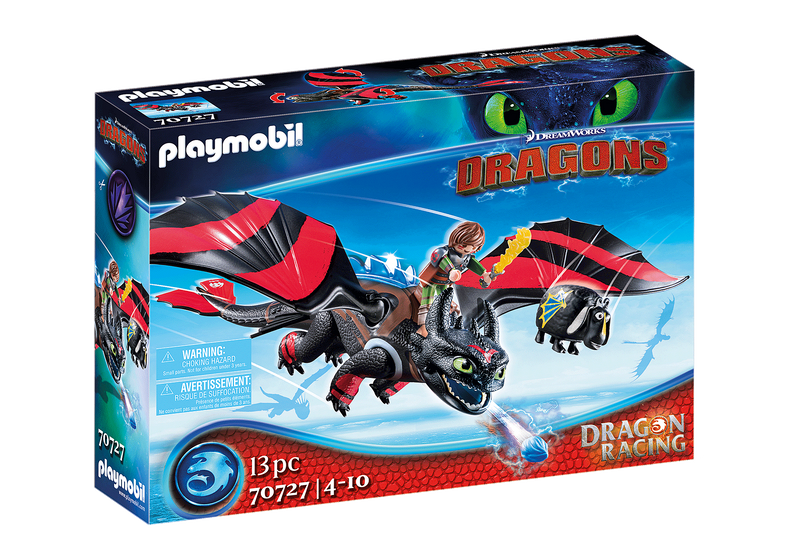 PLAYMOBIL 70727 DREAMWORKS DRAGON RACING - HICCUP AND TOOTHLESS