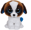 TY BEANIE BOOS DUKE BROWN AND WHITE DOG MEDIUM