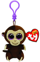 TY BEANIE BOOS COCONUT BROWN MONKEY CLIP