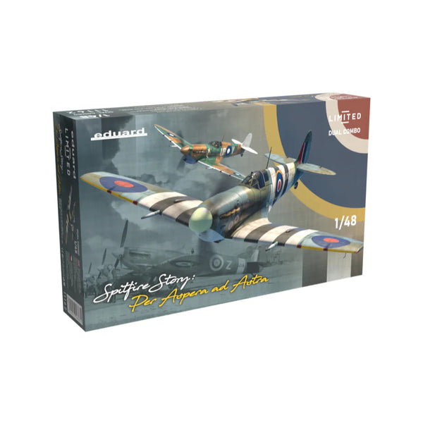 EDUARD 11162 SPITFIRE STORY PER ASPERA AD ASTRA LIMITED COMBO 1/48 SCALE WITH AUSTRALIAN DECALS