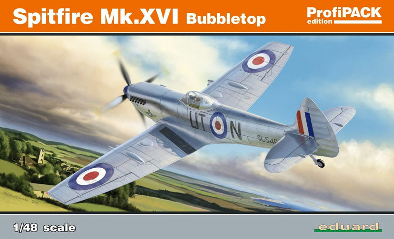 EDUARD 8285 SPITFIRE MK.XVI BUBBLETOP 1:48 PLASTIC MODEL PLANE KIT