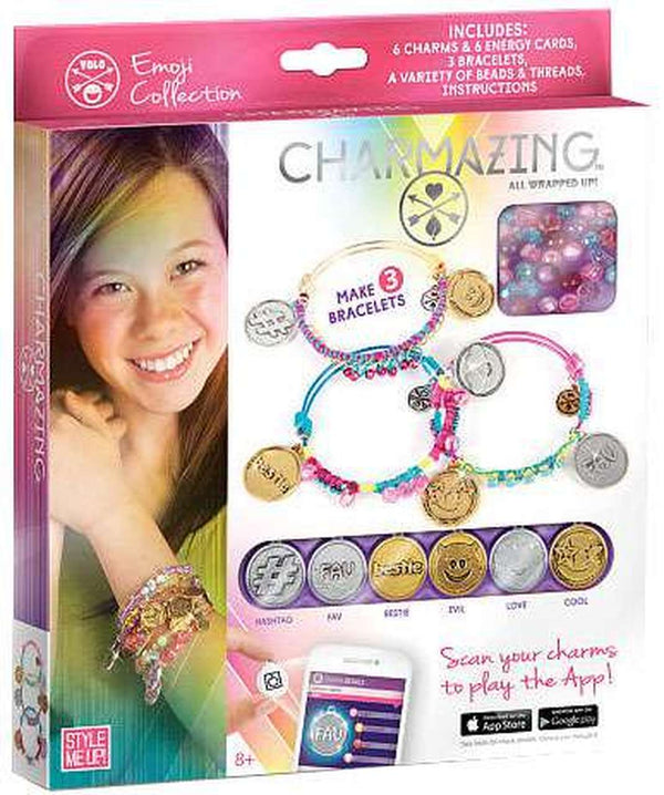 STYLE ME UP CHARMAZING ALL WRAPPED UP EMOJI BRACELET COLLECTION