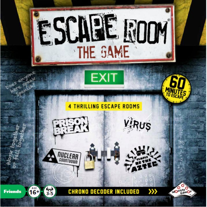 IDENTITY GAMES ESCAPE ROOM THE GAME - 4 ROOMS PLUS CHRONO DECODER 16+ CARD GAME