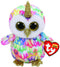 TY BEANIE BOOS ENCHANTED OWL WITH HORN REGULAR