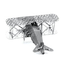 METAL EARTH MMS005 AIRCRAFT FOKKER D-VII BIPLANE 3D METAL MODEL KIT