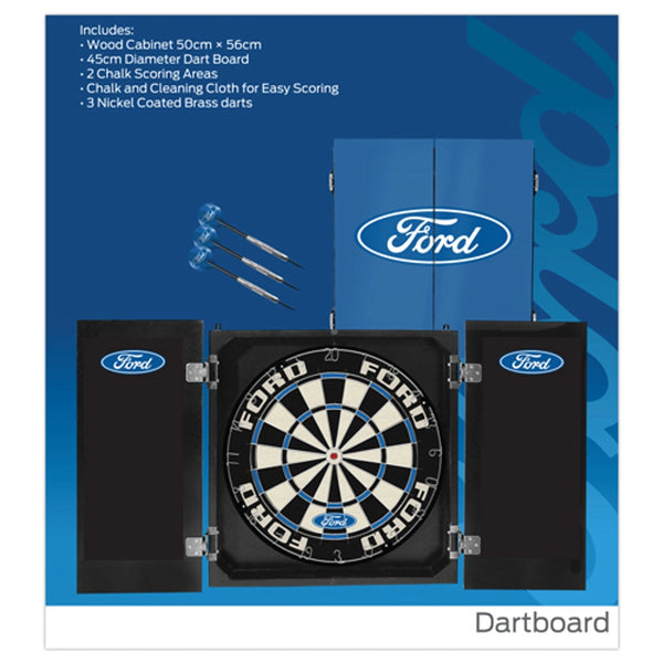 FORD LF1050 DARTBOARD, DARTS & CABINET