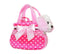 FANCY PALS COCKER SPANIEL IN PINK POLKA DOT BAG