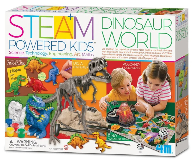 4M STEAM POWERED KIDS - DINOSAUR WORLD BOARD GAME