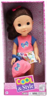 GIGO BABY DREAM COOL & STLYE TEENAGE 35.5CM DOLL WITH BUTTERFLY DRESS AND BUTTERFLY BAG