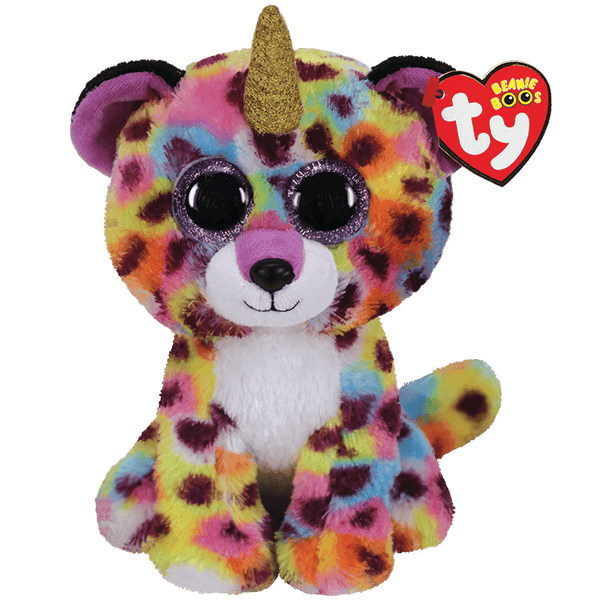 TY BEANIE BOOS GISELLE LEOPARD WITH HORN REGULAR