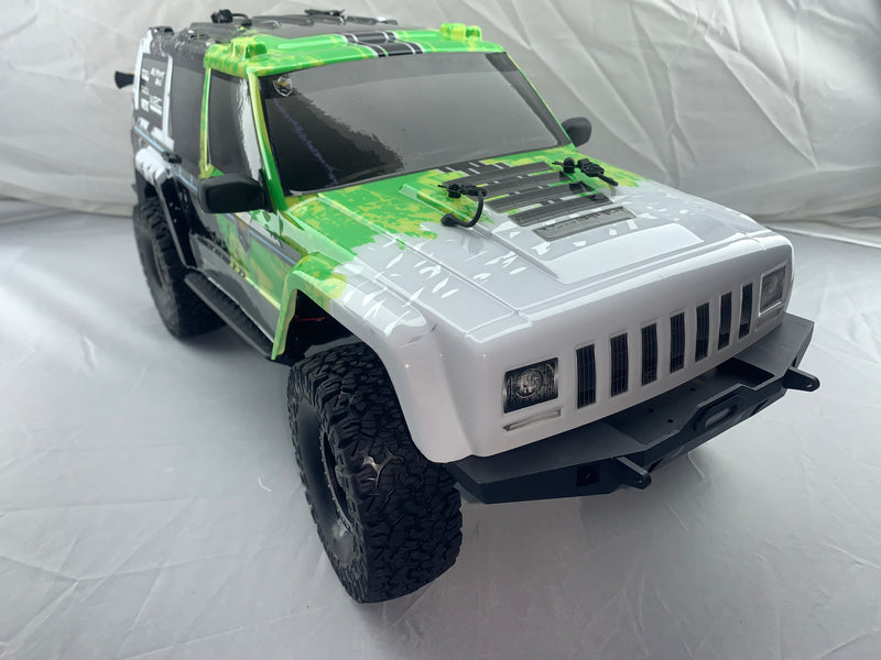 FS RACING FS53503 1:10 4WD ROCK CRAWLER FREE MEN REMOTE CONTROL  JEEP GREEN BRUSHED