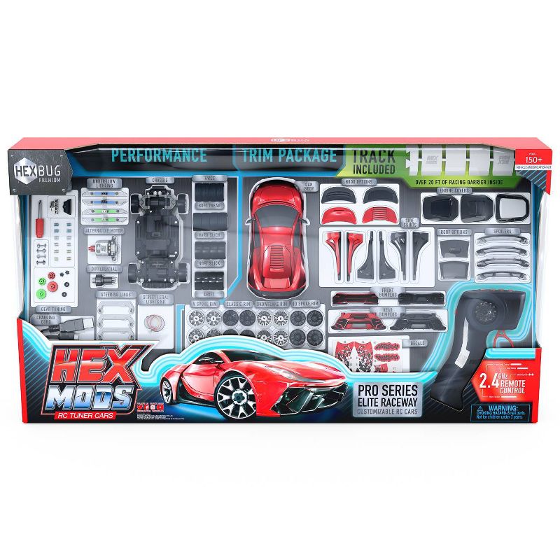 HEXBUG PREMIUM HEX MODS PRO SERIES ELITE RACEWAY RC TUNER CARS PERFORMANCE TRIM PACKAGE VEHICLE MOD KIT 100 + PIECES