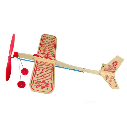 GUILLOWS 17INCH FLYING MACHINE GLIDER RUBBER BAND POWERED