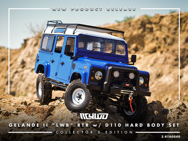 RC4WD Z-RTR0040 GELANDE 11 LWB 1:10 D110 BLUE HARD BODY SET COLLECTORS LIMITED EDITION RTR WITH BATTERY AND CHARGER