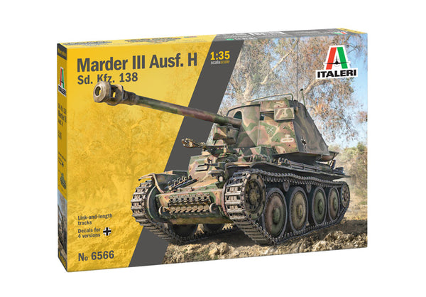 ITALERI 6566 MARDER III AUSF. H SD. KFZ. 138 1/35 SCALE PLASTIC MODEL KIT