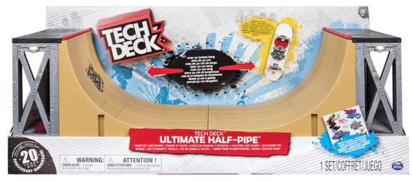 SPIN MASTER TECH DECK ULTIMATE HALF PIPE RAMP SET AND BOARD 50CM LONG