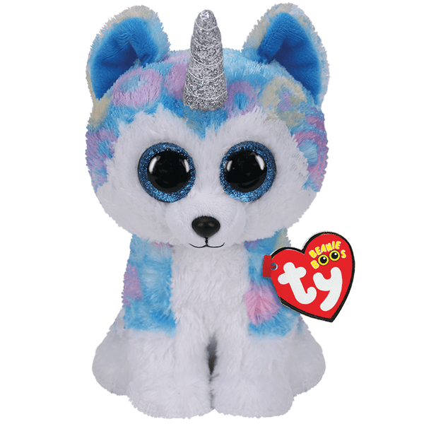 TY BEANIE BOOS HELENA HUSKY WITH HORN REGULAR