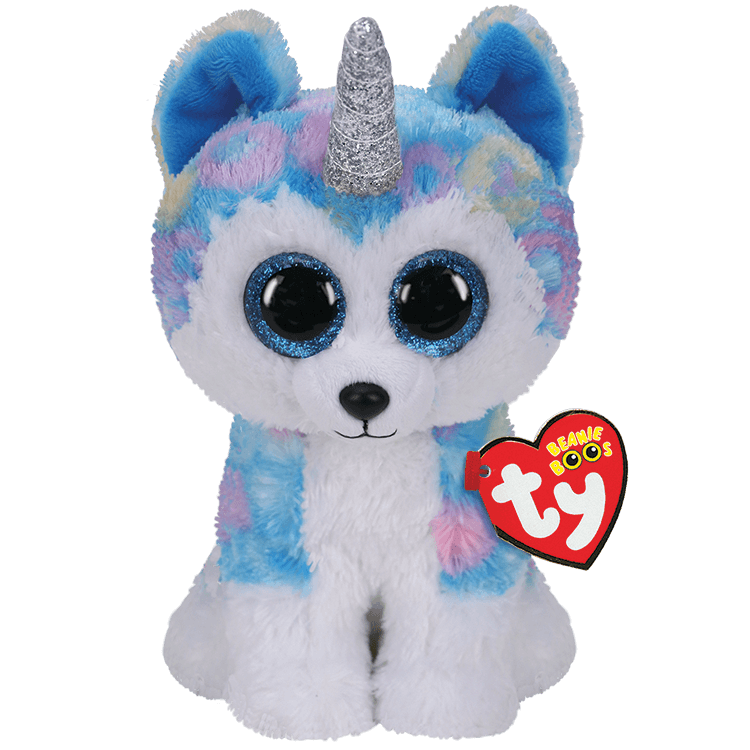 TY BEANIE BOOS HELENA HUSKY WITH HORN REGULAR