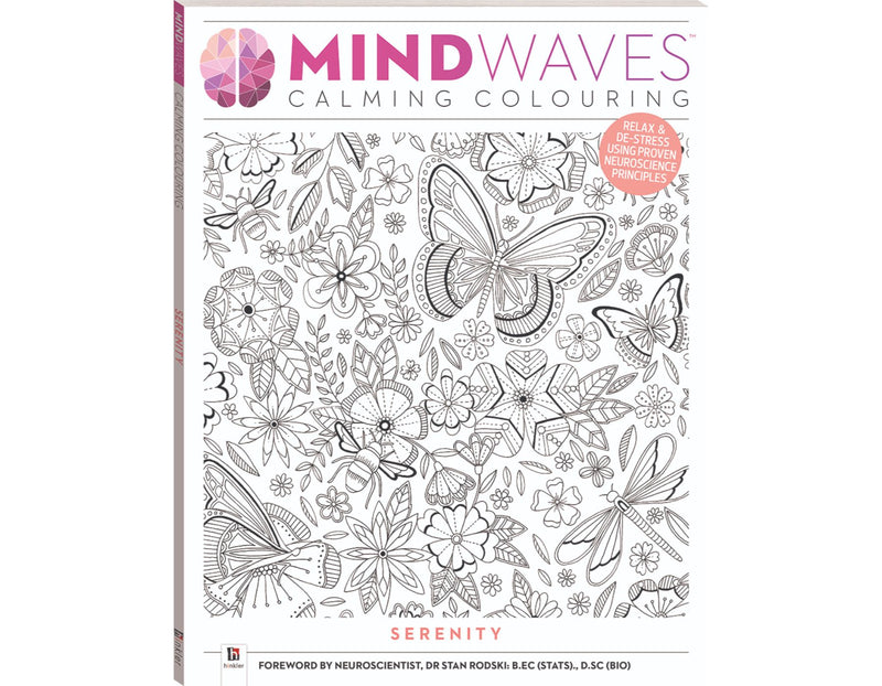 HINKLER MINDWAVES ART OF CALM SERENITY COLOURING BOOK