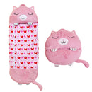 JAY@PLAY HAPPY NAPPERS MEDIUM PINK CAT SLEEPING BAG