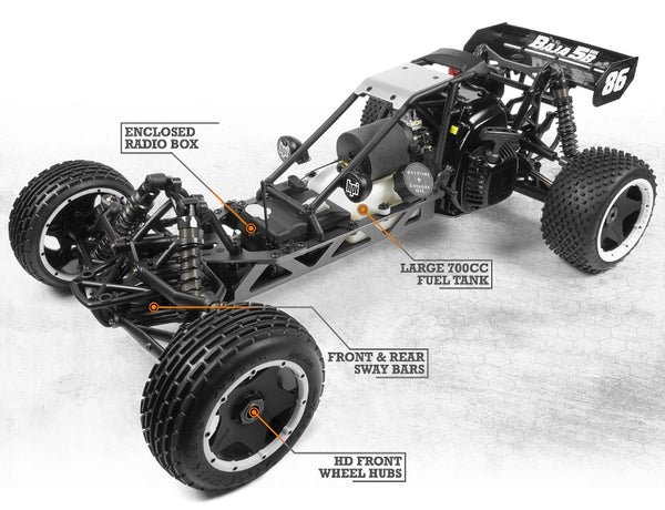 HPI 160323 1/5 BAJA 5B GAS POWERED BUGGY KIT WITHOUT ENGINE AND ELECTRICS