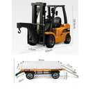 HUINA 1576 FORKLIFT 8 CHANNEL RC WITH FLAT TRAILER 1/10 SCALE RADIO CONTROL