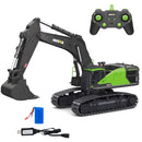 HUINA 1593 22 CHANNEL REMOTE CONTROL CONSTRUCTION EXCAVATOR 1/14 - GREEN