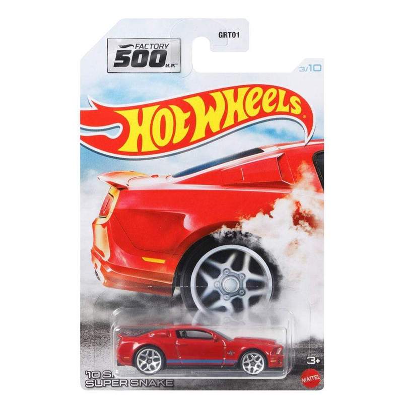 HOT WHEELS FACTORY 500 GRT04 10 SHELBY GT500 SUPER SNAKE 3 OF 10