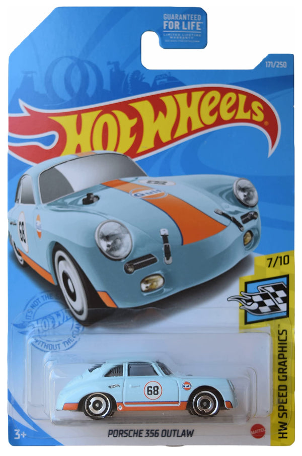 HOT WHEELS BASIC 171/250 - HW SPEED GRAPHICS SERIES - PORSCHE 356 OUTLAW #7 OF 10